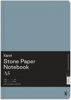 Carnet A5 - Stone Paper - Hardcover, Lined - Glacier