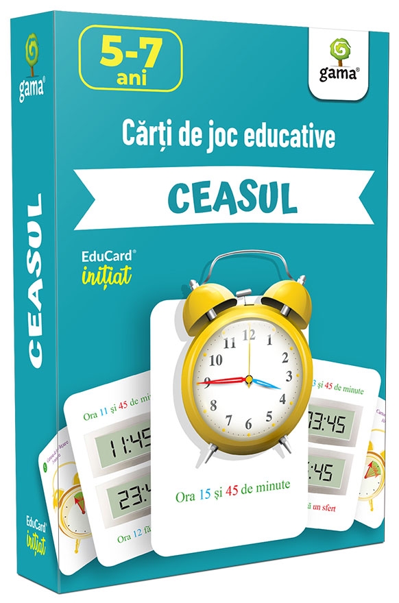 Carti de joc educative- Ceasul