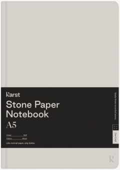 Carnet A5 - Stone Paper - Softcover, Dot Grid - Stone