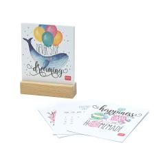 Calendar 2023 cu baza din lemn - Aphorisms