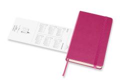 Agenda 2022 - 12-Month Daily Planner - Pocket, Hard Cover - Pink Bouganvilla