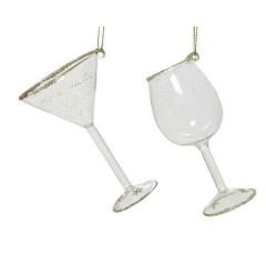 Decoratiune - Drinking Glass Hanger - Clear and Gold - mai multe modele