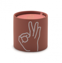 Lumanare parfumata - Impressions - Coral Ceramic -  It's Ok Living - Rosewater and Santal, 163g