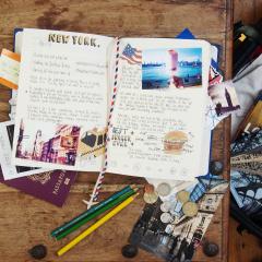 Jurnal pentru calatorii - My Travel Journal - Blue