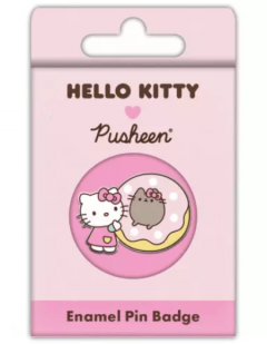 Insigna pin - Pusheen and Hello Kitty - Treat Time