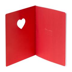 Carnet - Large, Lined - Heart