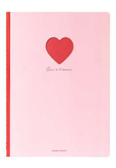 Carnet - Large, Lined - Heart