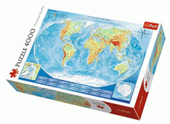 Puzzle - Large Physical Map of the World