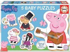 Set 5 puzzle-uri - Peppa Pig