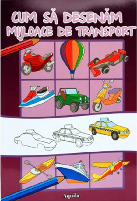 Cum sa desenam mijloace de transport