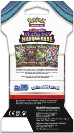 Pokemon TCG - Scarlet & Violet 6: Twilight Masquerade - Sleeved Booster - 4 modele