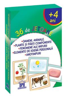 Oameni, animale, plante, fenomene ale naturii, elemente de igiena, anotimpuri - 36 de jetoane