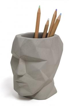 Suport instrumente de scris - The Head - Gray